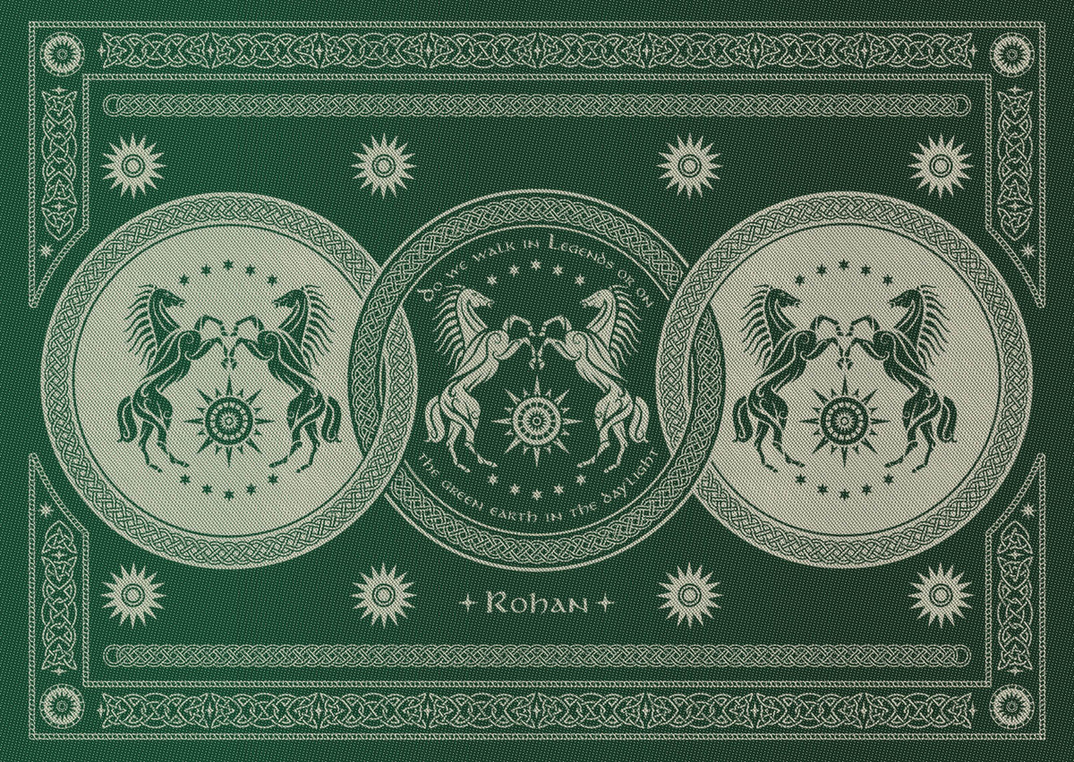 Rohan Green Earth Throw (Woven Second) [Grade 2]