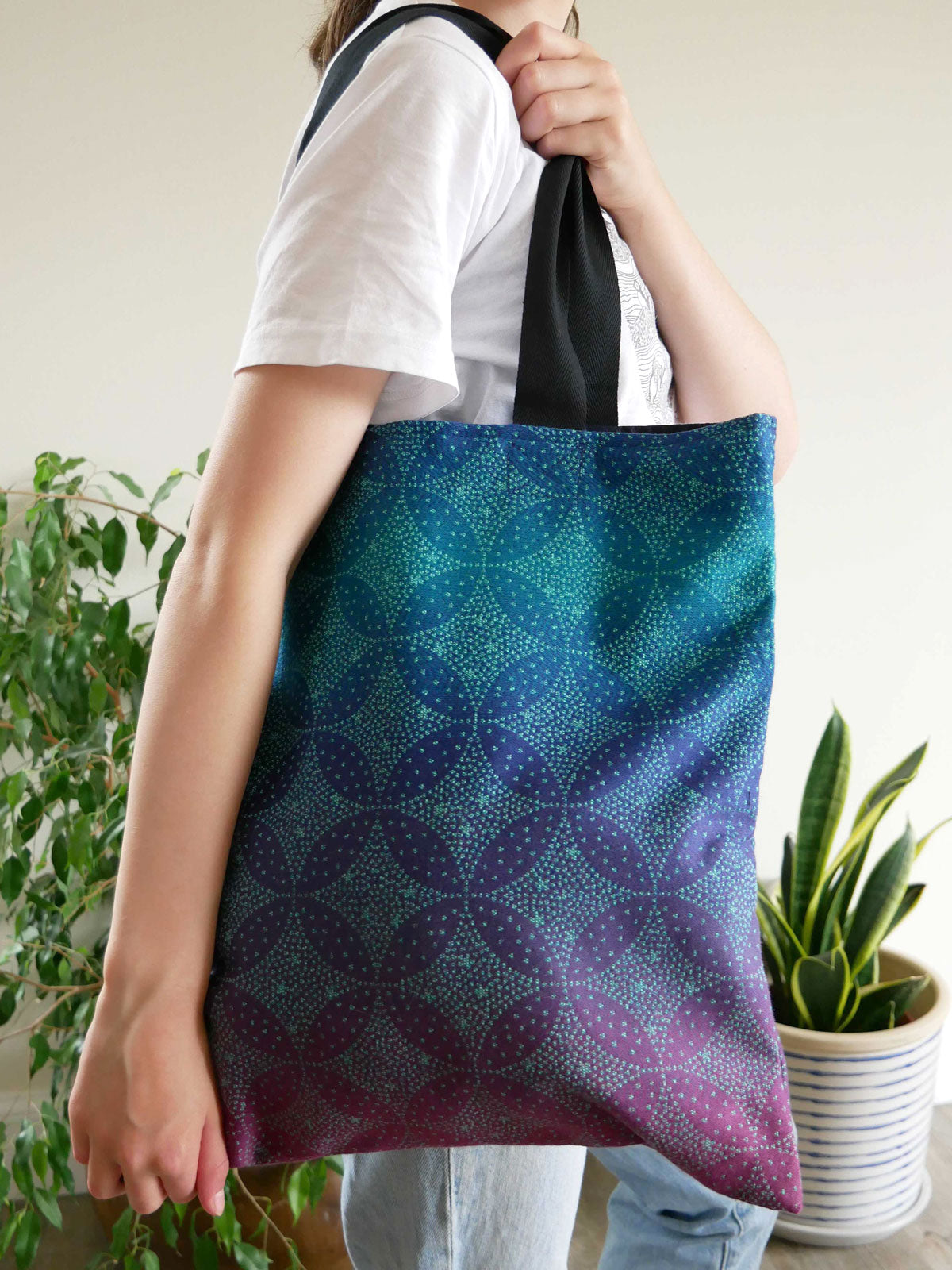 Starry Night Brew Jacquard Tote Bag