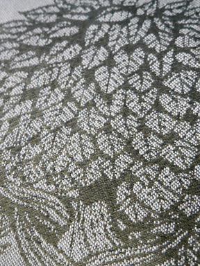 Close-up of a textured fabric with a geometric pattern