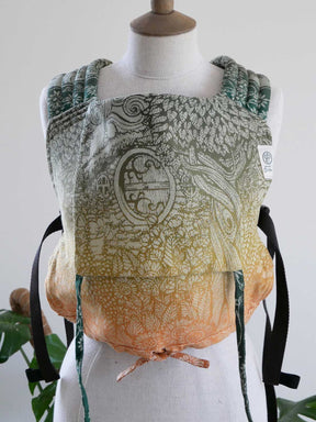 Mannequin wearing Shire Harvest Light Bairn Baby Carrier with a white background