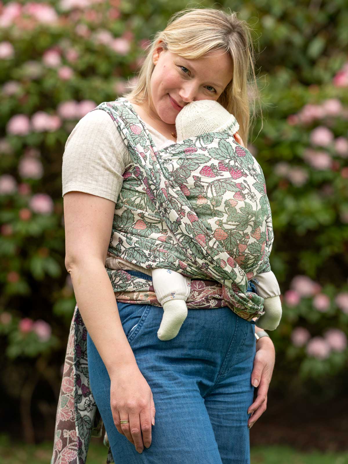 Strawberry Patch Garden Baby Wrap