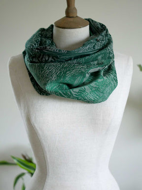 Cowl in the green 'Treebeard' design. 