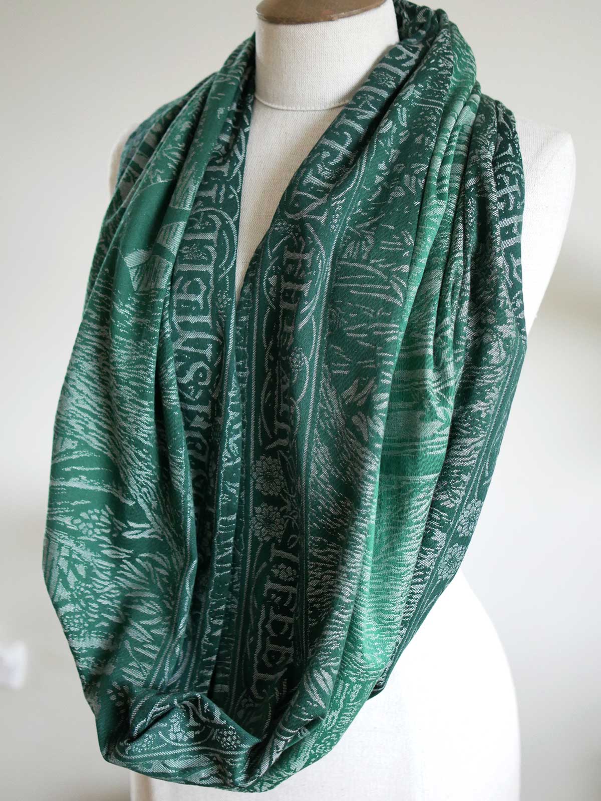 Infinity Loop draped on the mannequin. 