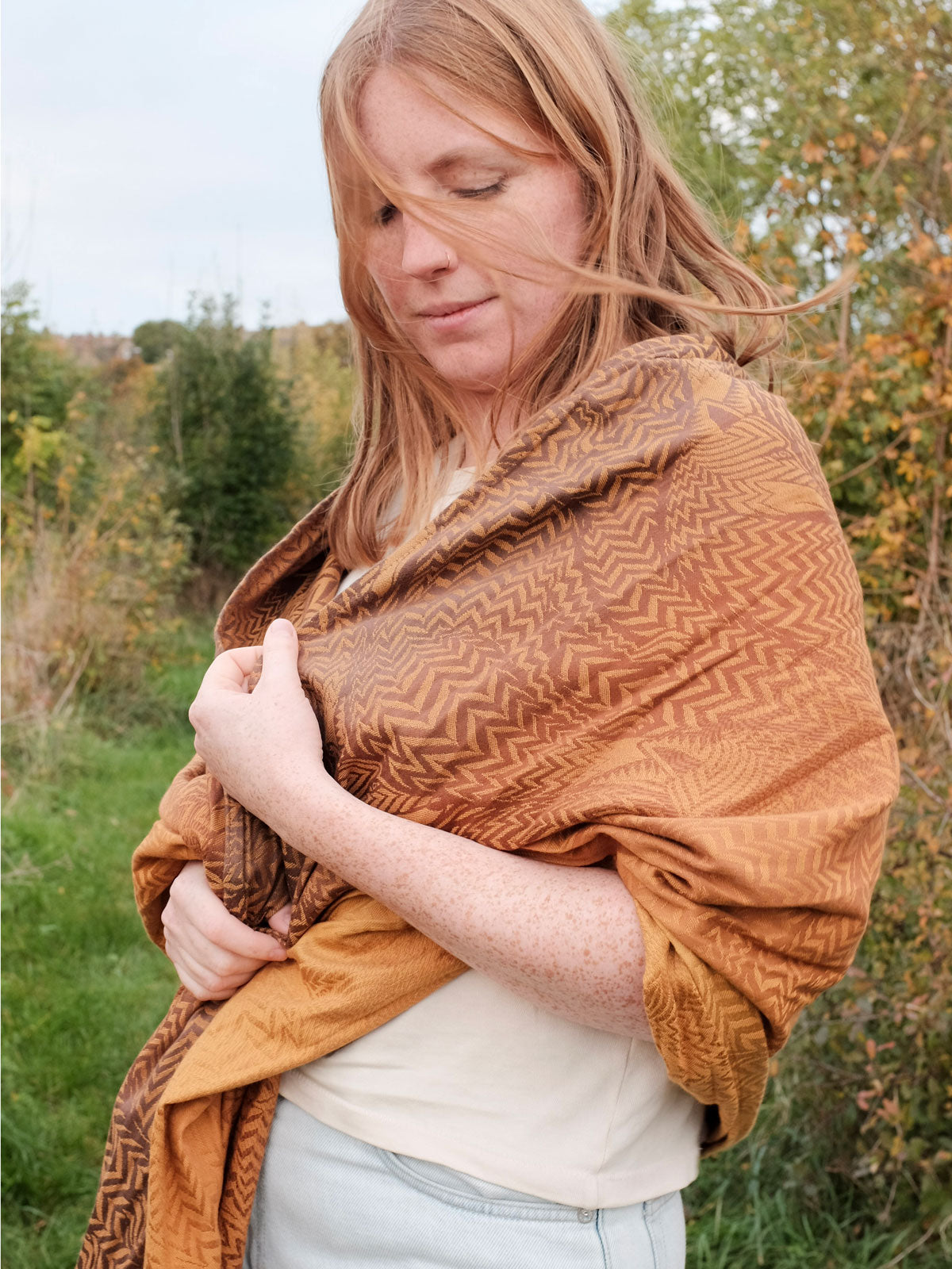 Zorro Butterscotch Shawl
