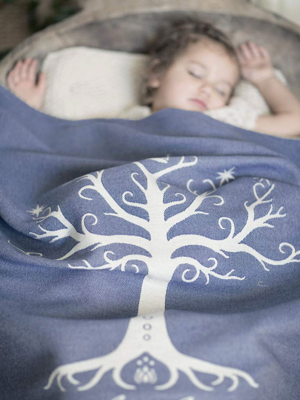 Tree of Gondor Hith Cashwool Baby Blanket
