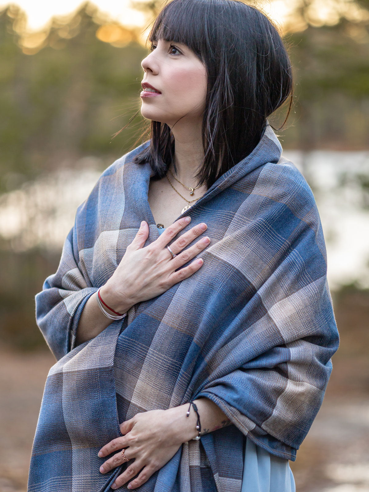 Leithen Tartan Shawl