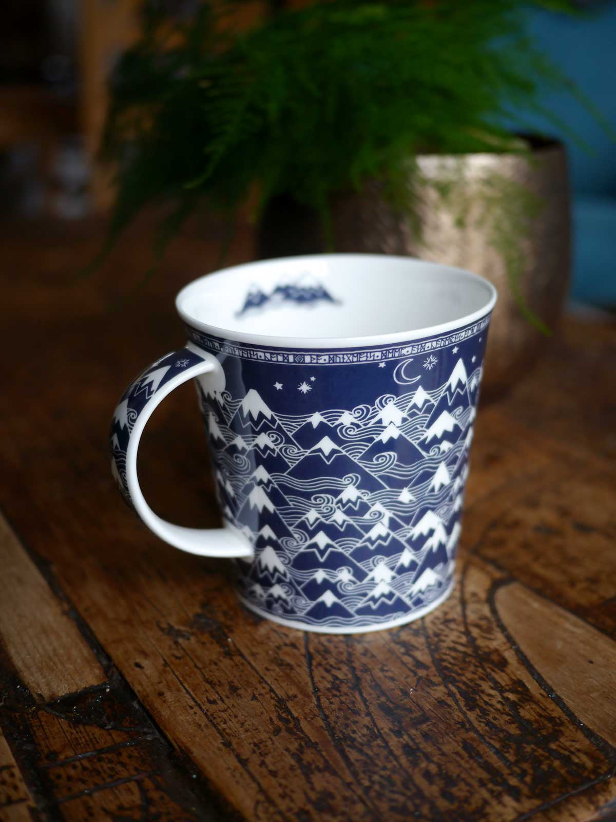 Misty Mountains Indigo Mug