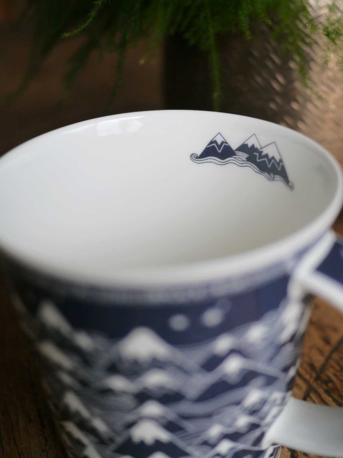 Misty Mountains Indigo Mug