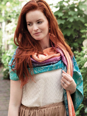 Willow Esprit Shawl with Ice Cotton