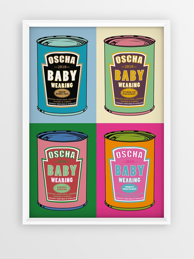 Pop Art Print: Babywearing in a Can
